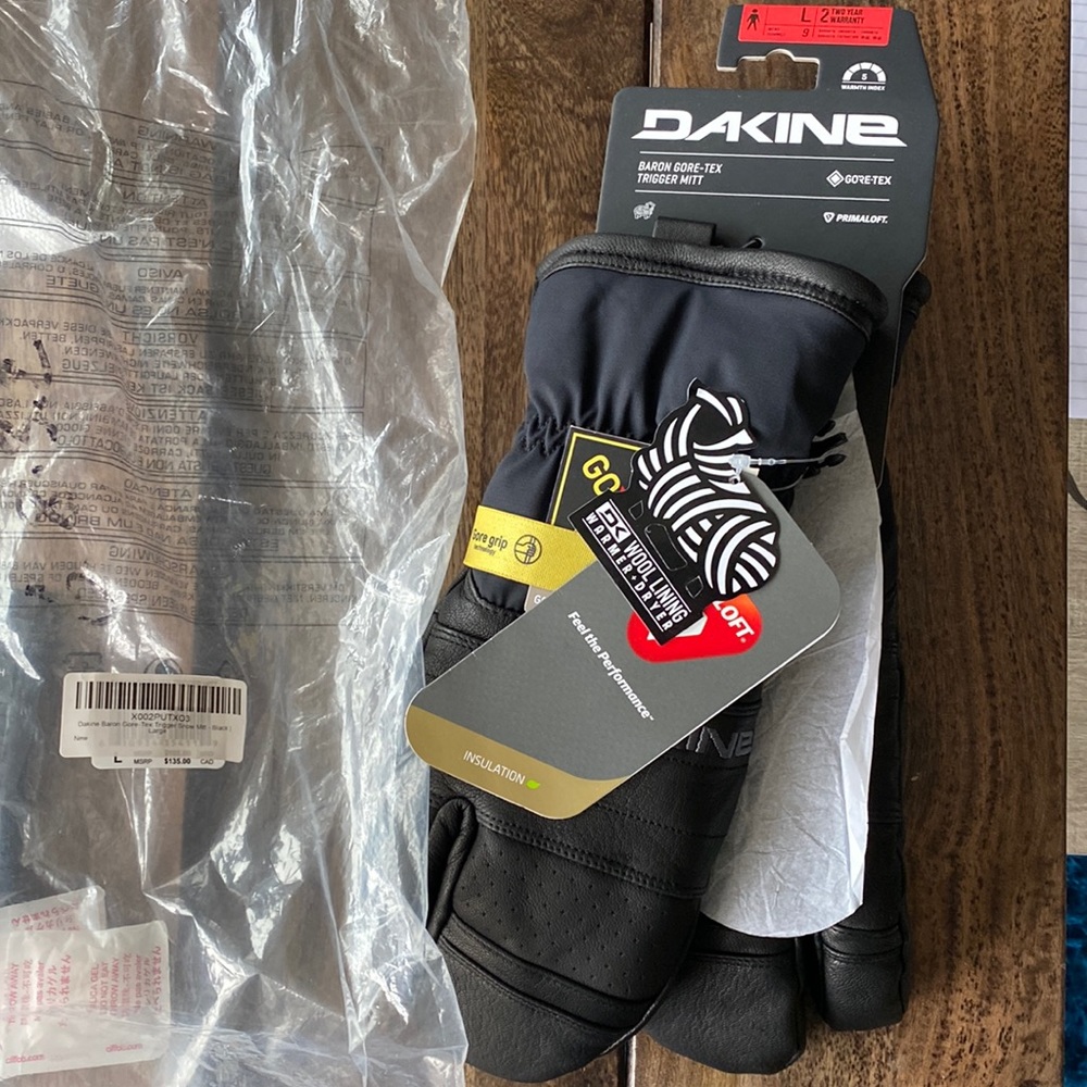 Dakine Highline Gore-Tex Mitten - Large; PrimaLoft